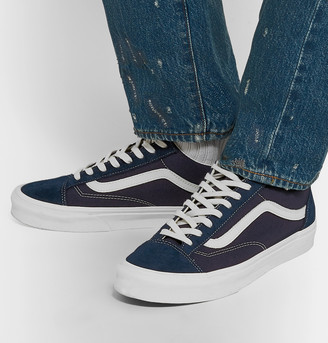 Vans Ua Style 36 Leather-Trimmed Canvas And Suede Sneakers