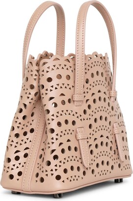 【ALAIA直営店】Sac Mina 16 en cuir Vienne Vague ALAÏA Optic White Mina 16 Bag Vienne Wave Calfskin | ALAÏA US