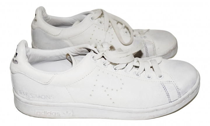 stan smith white leather trainers