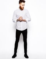 Thumbnail for your product : ASOS Smart Shirt In Long Sleeve With Polka Dot