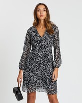 Thumbnail for your product : Wallis Ditsy Spot Button Dress