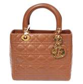 Lady Dior Leather Handbag 