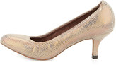 Thumbnail for your product : Donald J Pliner Yuka Shimmery Printed Leather Pump, Copper