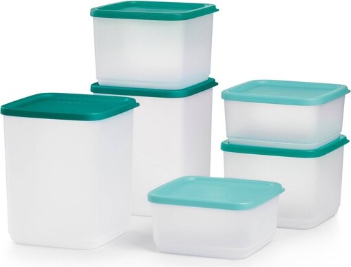 12pc (set Of 6) Plastic Food Storage Container Set With Lids Clear -  Figmint™ : Target