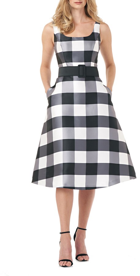 black and white cocktail dress