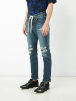 Thumbnail for your product : Attachment distressed slim-fit jeans
