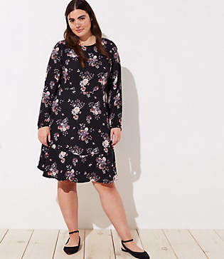loft wildflower flounce dress