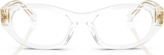 Miu Miu Eyewear Oval Frame Glasses