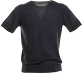 Thumbnail for your product : Paolo Pecora Extrafine Cotton Blue T-shirt