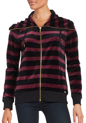 Calvin Klein Striped Velour Jacket