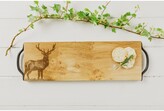 Thumbnail for your product : Scottish Made Oak Wood Monarch Stag Serving Tray, 45cm, Natural