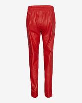 Thumbnail for your product : Ohne Titel Leather Track Pant: Red