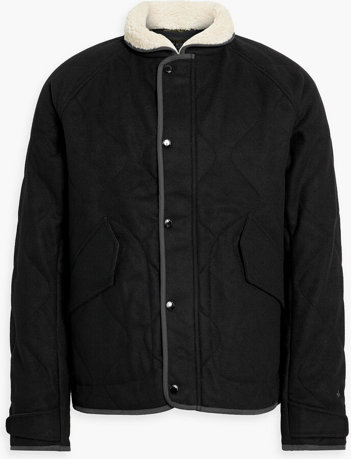 Rag & Bone Heywood quilted wool-blend felt jacket