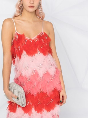 Pucci Feather Mid-Length Shift Dress