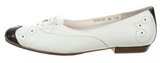 Thumbnail for your product : Henrik Vibskov Leather round-Toe Flats