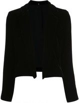 crop velvet jacket