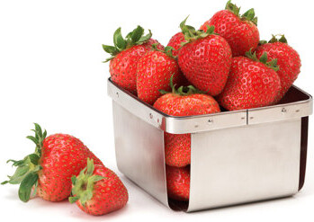 G.E.T. 4-80828 – 4" Square Berry Basket, 2.5" Tall