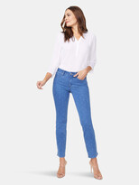 Thumbnail for your product : NYDJ Slim Straight Ankle Jeans In Short Inseam - Beachside Polka Dot