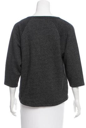 Dries Van Noten High-Low Raglan Sleeve Sweatshirt