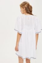 Thumbnail for your product : Topshop Flute sleeve smock skater dress