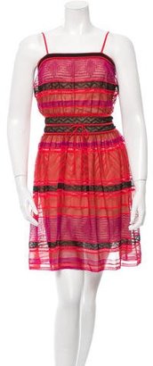 M Missoni Colorblock Patterned Sleeveless Dress
