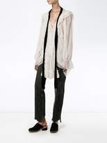 Thumbnail for your product : Chloé contrasting neck tie blouse