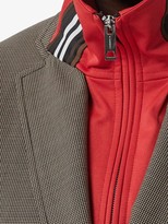 Thumbnail for your product : Burberry Track Top Detail Wool Cotton Tailored Jacket