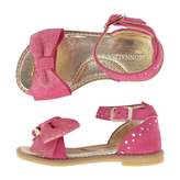 Thumbnail for your product : MonnaLisa MonnalisaFuchsia Suede Bow Sandals