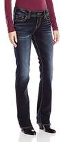 Thumbnail for your product : Silver Jeans Women's Elyse Mid Rise Slim Boot Jean, Dark Wash Indigo, 33x33