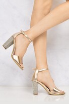 Thumbnail for your product : Miss Diva Kesha Dia Heel Anklestrap Sandal In Rose Gold