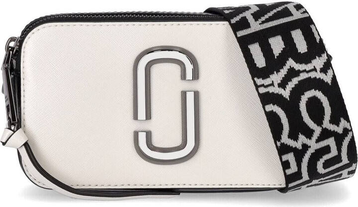 Marc Jacobs Black 'The Logo Strap Snapshot' Bag - ShopStyle