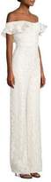 Thumbnail for your product : Alexis Edlyn Lace Off-The-Shoulder Jumpsuit