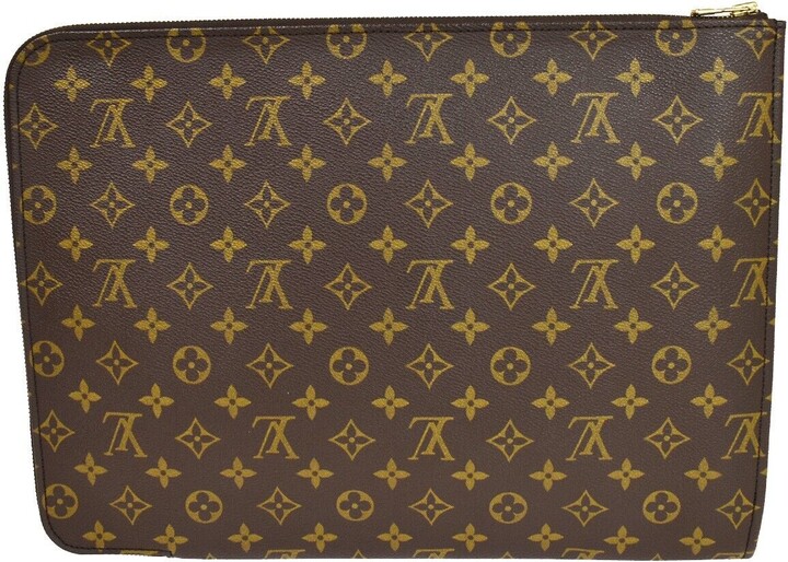 Louis Vuitton Monogram Canvas Poche Documents Clutch Bag Louis Vuitton