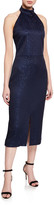 Thumbnail for your product : St. John Sequin Birdseye Hater Dress with Front Slit