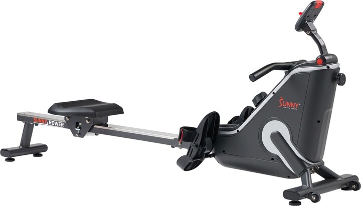 Sunny Health & Fitness Smart Corezy Rower, Stainless Steel