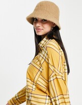 Thumbnail for your product : Boardmans textured cloche hat in camel