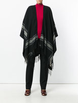 Thumbnail for your product : Woolrich striped poncho with fringe