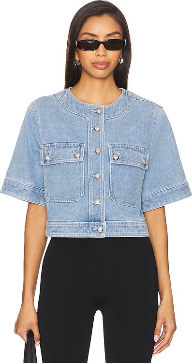 Veronica Beard Elias Short Sleeve Jacket