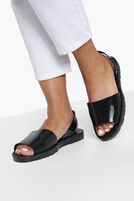 boohoo Jelly 2 Part Sandals