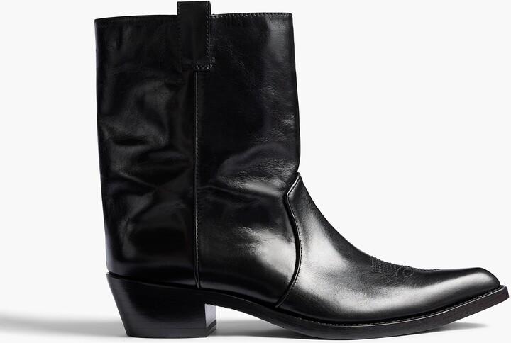 Clive Ankle Boot in Black Leather
