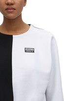 Thumbnail for your product : adidas Cropped Two Tone Sweatshirt