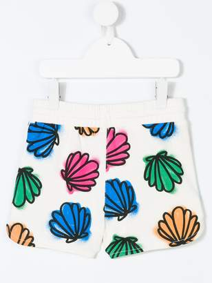 Stella McCartney Kids shell print shorts