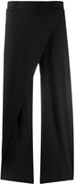 Thumbnail for your product : stagni 47 Cropped Layered Front Trousers