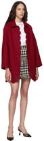Thumbnail for your product : RED Valentino Red Wool Scallop Coat
