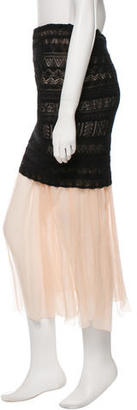 Jean Paul Gaultier Pleated Midi Skirt