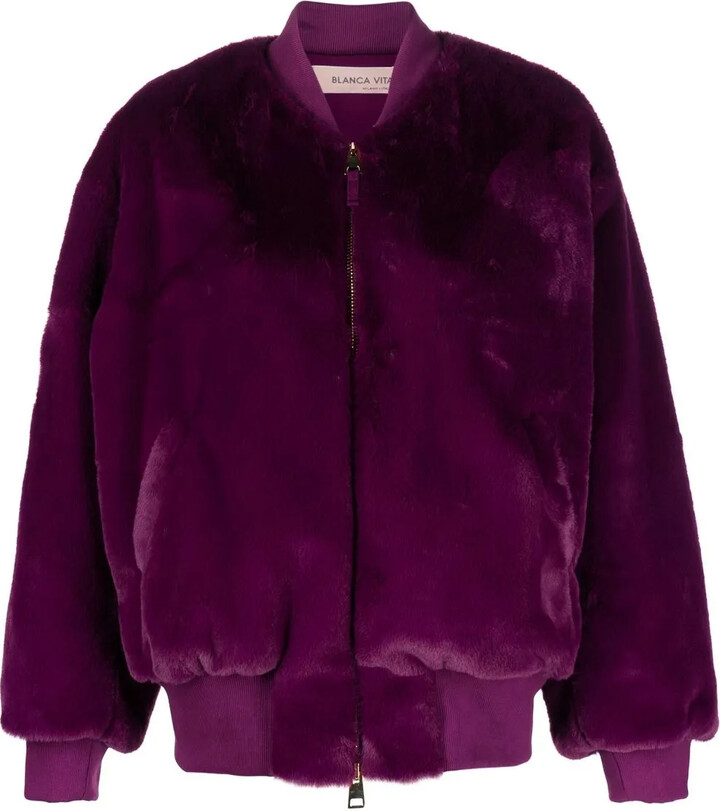 Blanca Vita FauxFur Bomber Jacket ShopStyle