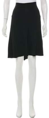 Burberry Pleated Knee-Length Skirt Black Pleated Knee-Length Skirt