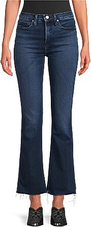 Good American Soft Tech Good Standard Kick Flare High Rise Denim Jeans