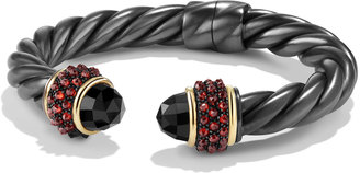David Yurman Bracelet with Black Onyx, Garnet and 18k Gold