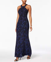 Thumbnail for your product : Nightway Printed Glitter Gown